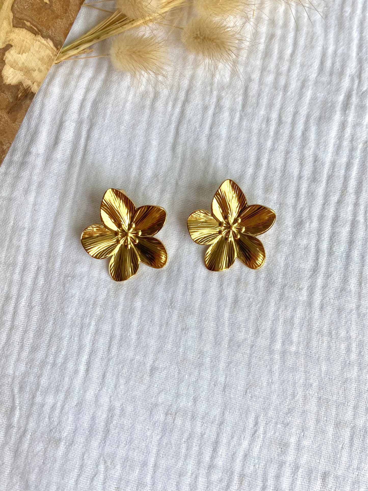 Boucles d’oreilles fleur