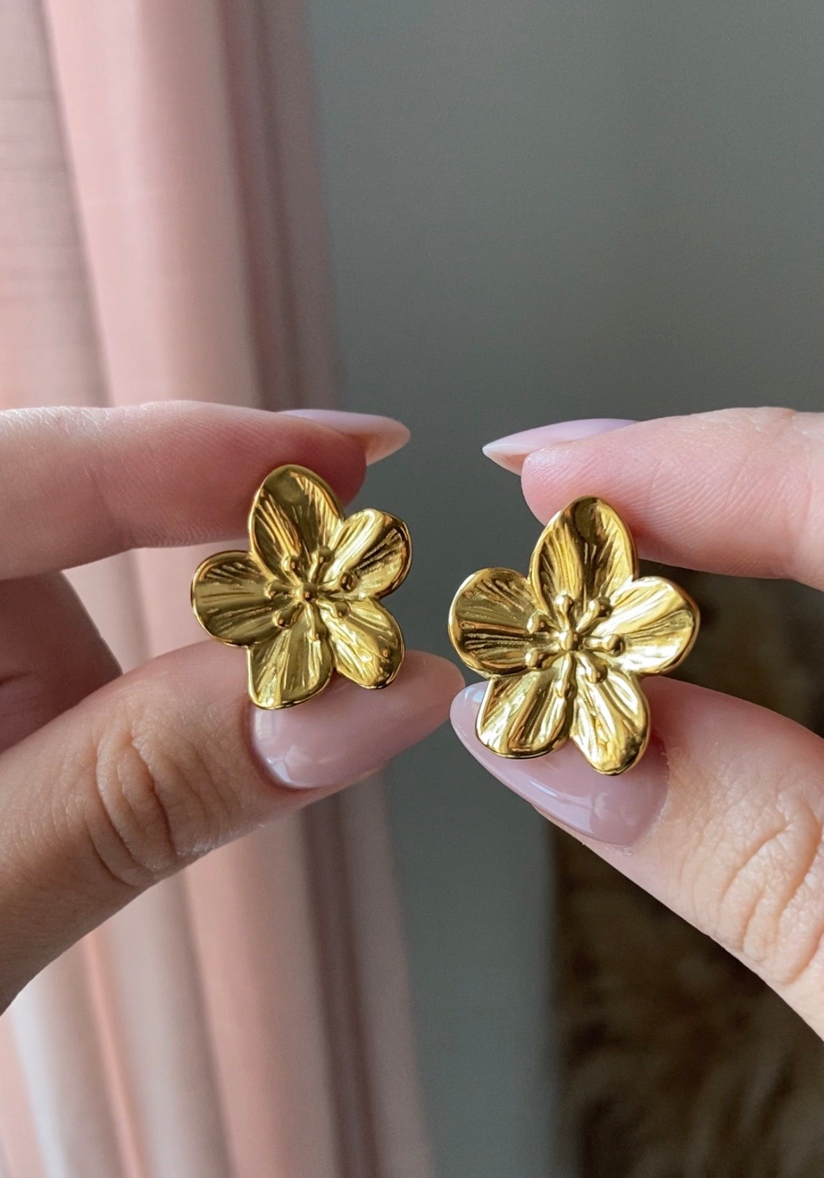 Boucles fleurs à clip