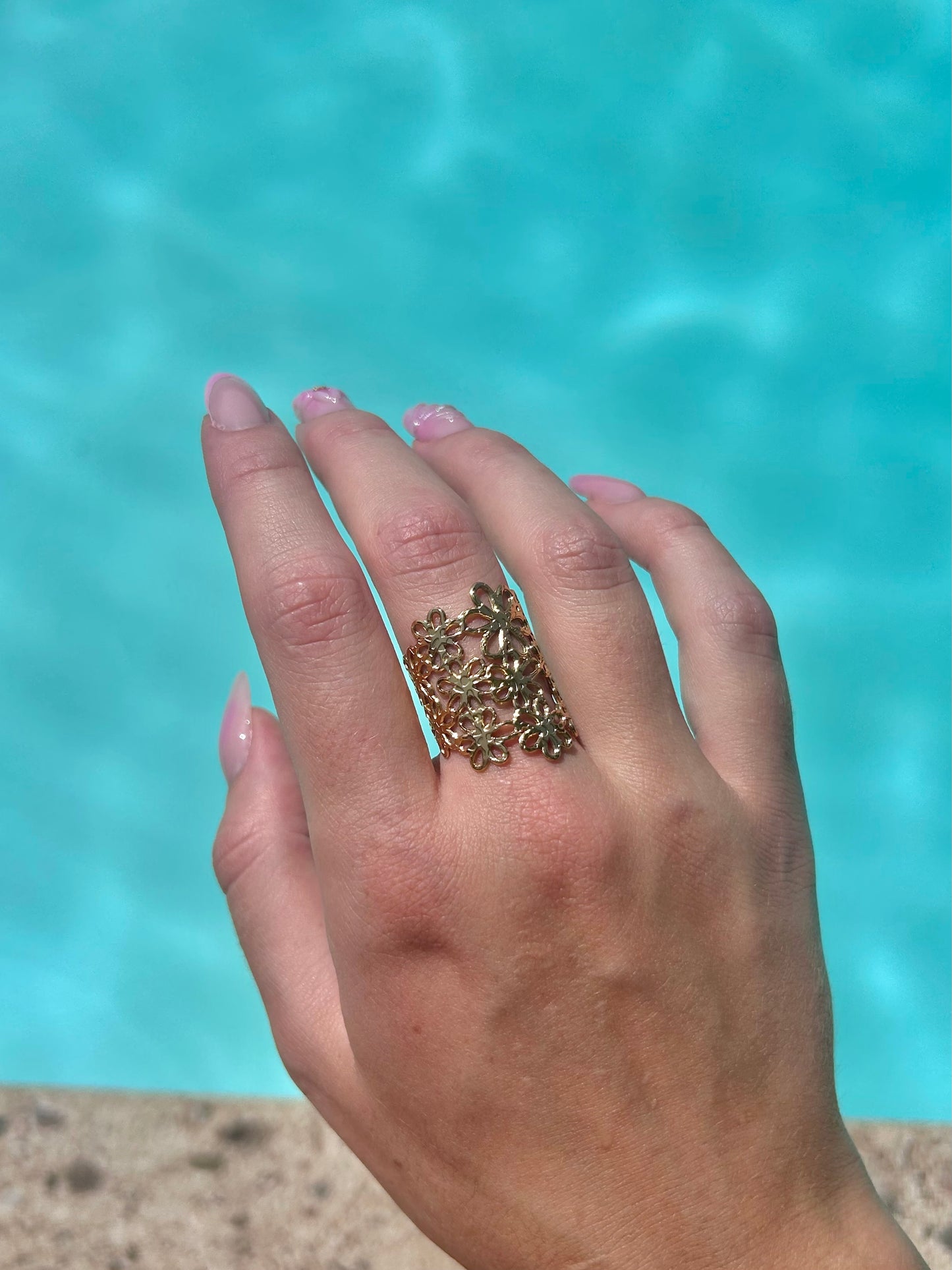 Bague fleurie