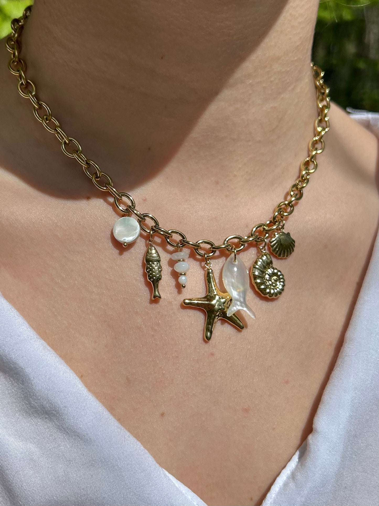 Collier Breloques Étoile de Mer