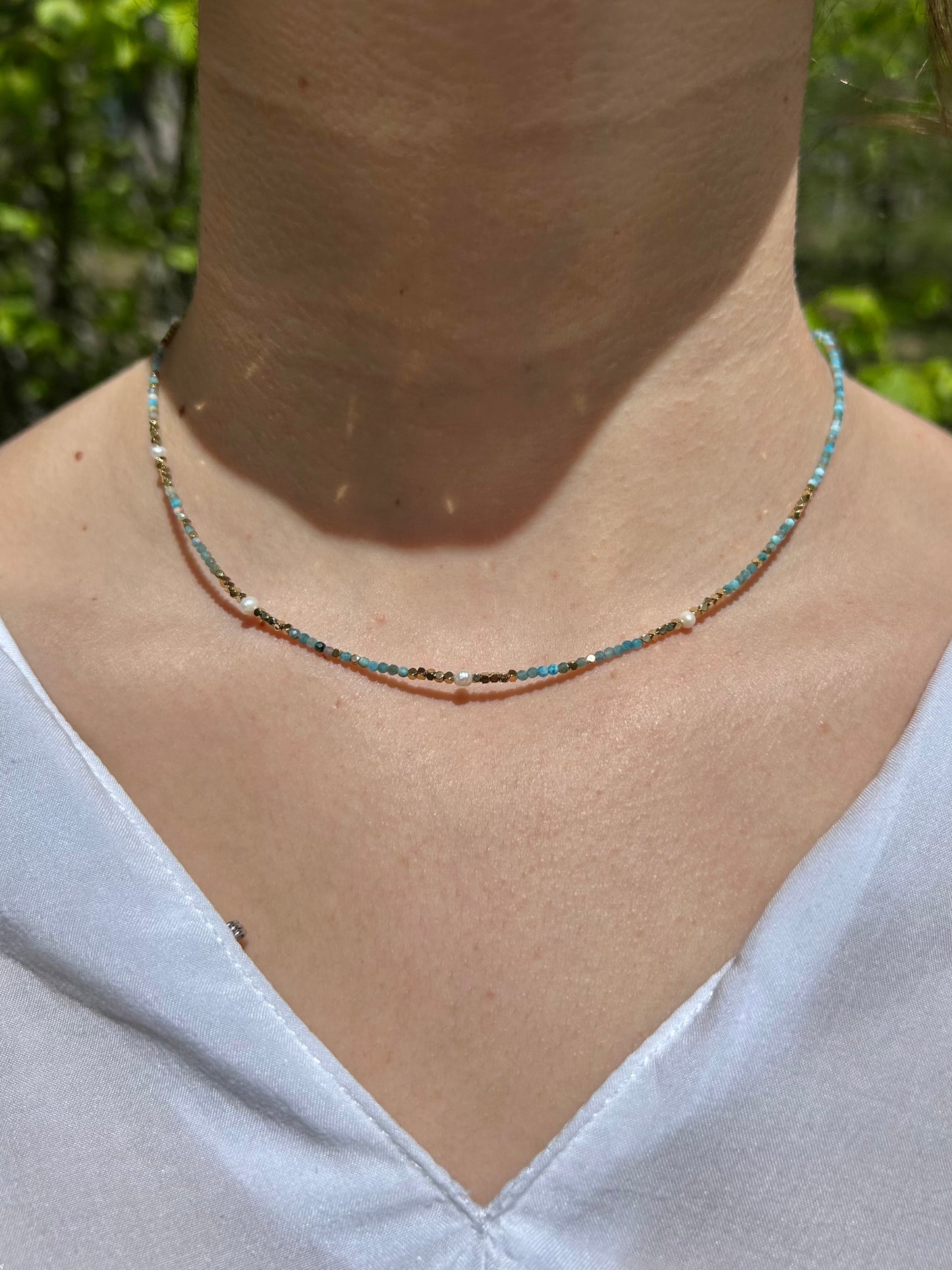 Collier Ras de Cou Perles Naturelles