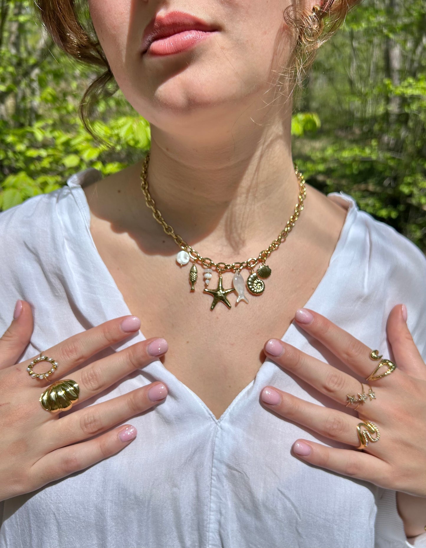 Collier Breloques Étoile de Mer