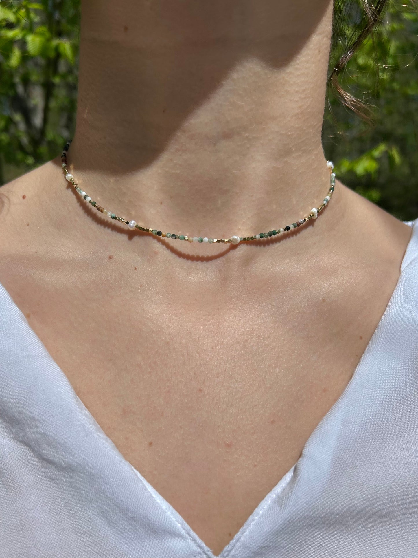 Collier Ras de Cou Perles Naturelles