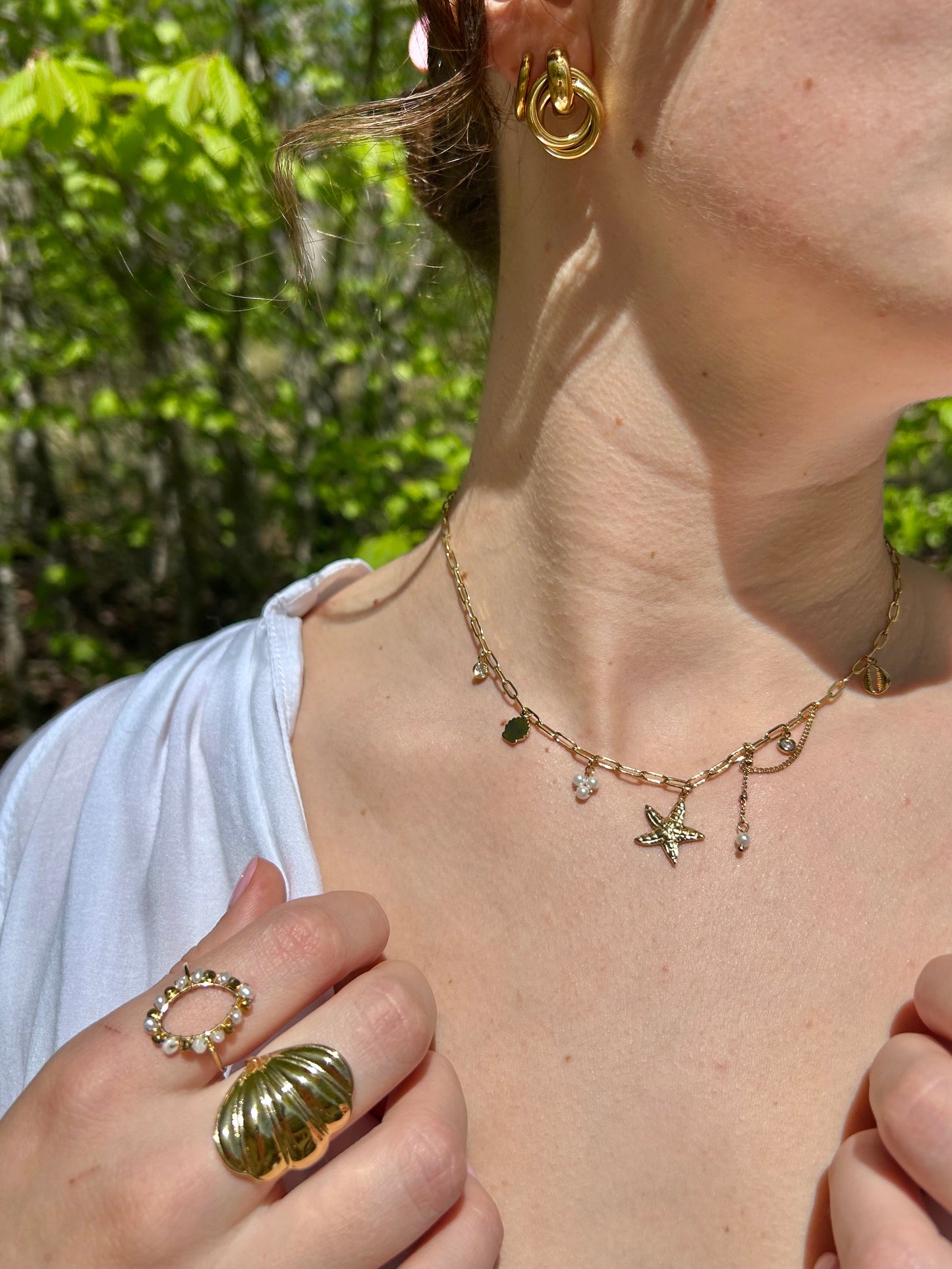 Collier breloques Océan
