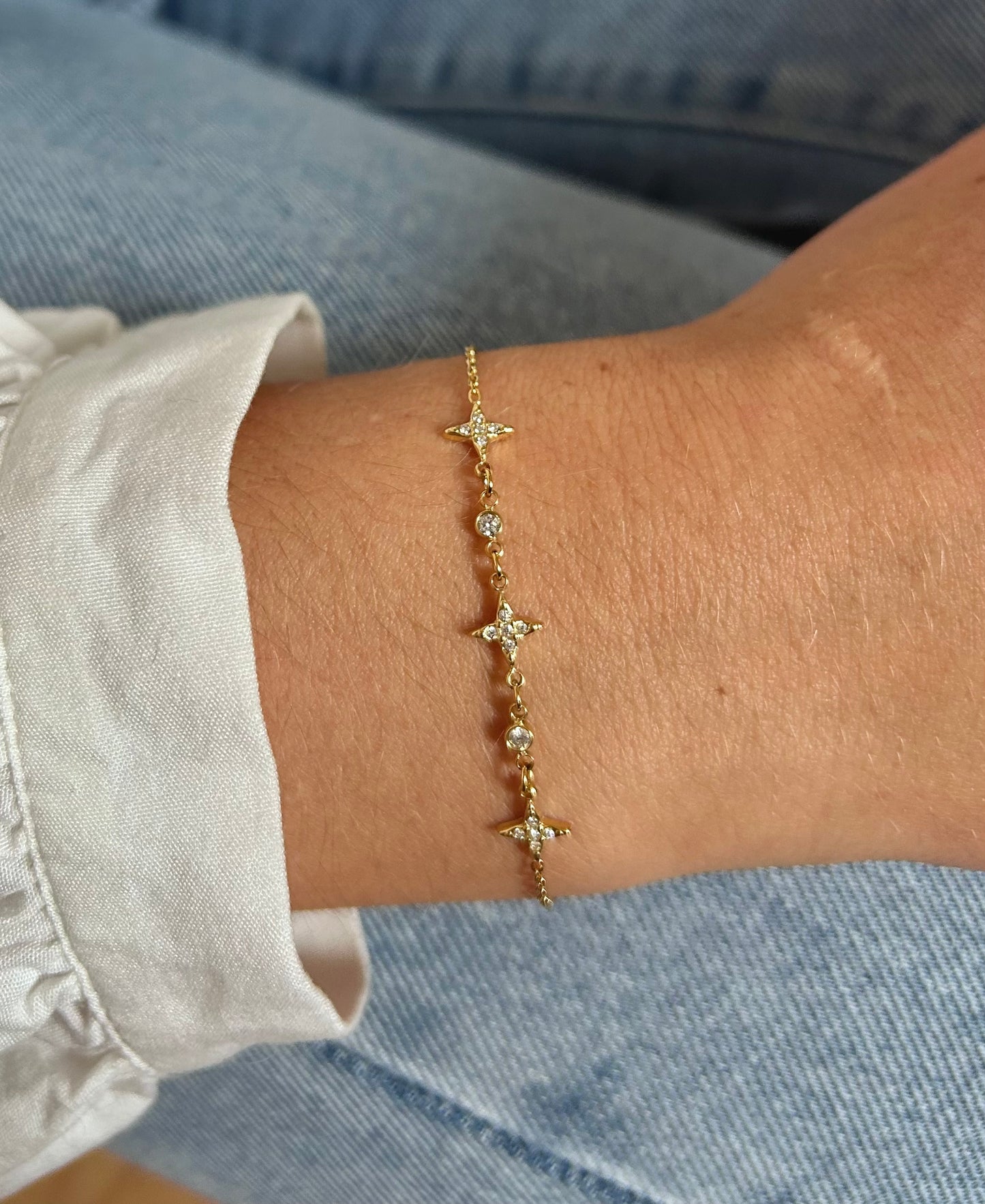 Bracelet délicat étoilée