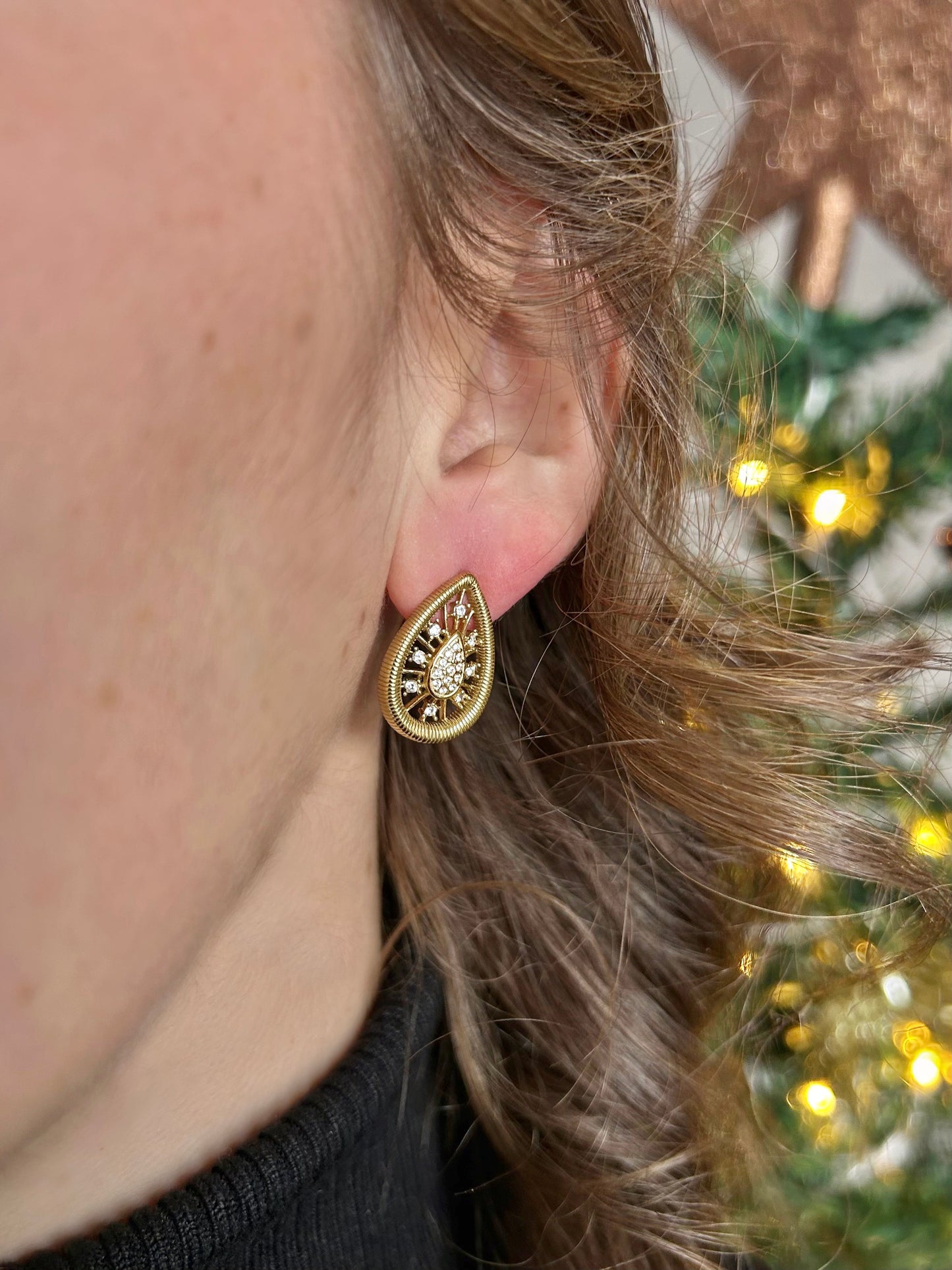 Boucles style goutte