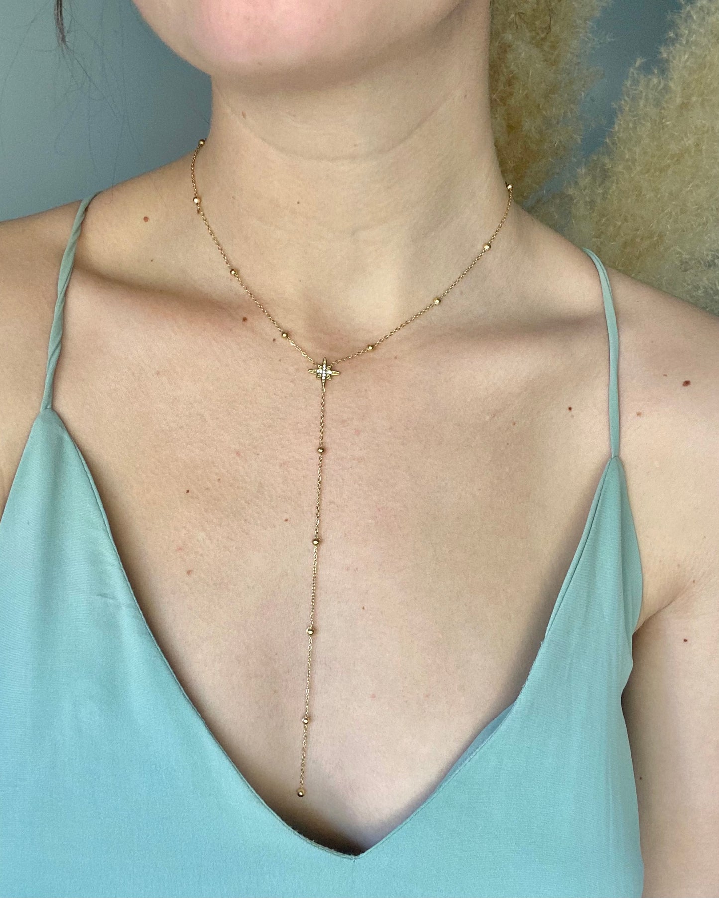 Collier y avec strass