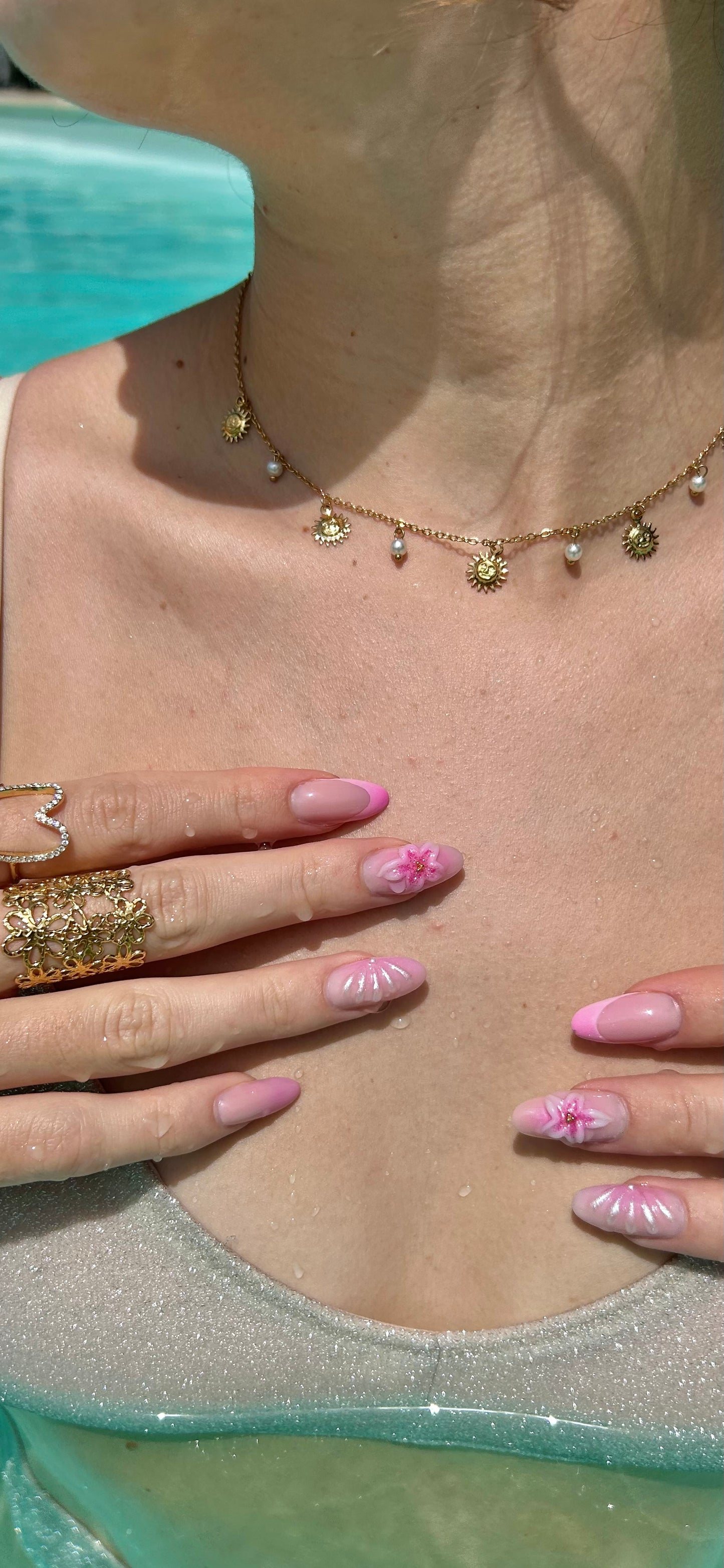 Collier ras de cou soleil