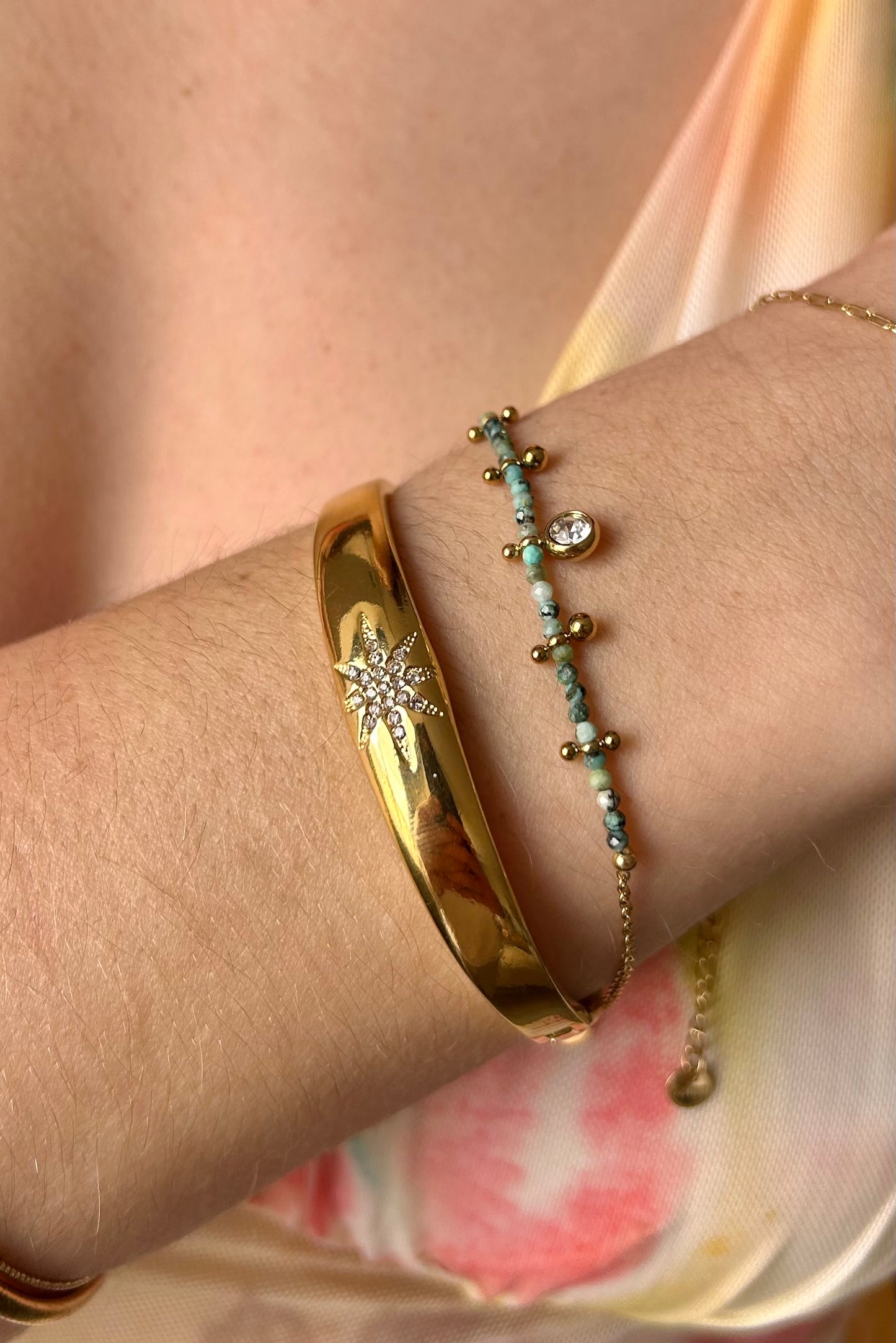 Bracelet pierre naturelle vert