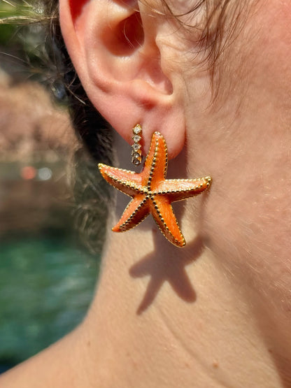 Boucles d’oreilles étoile de mer