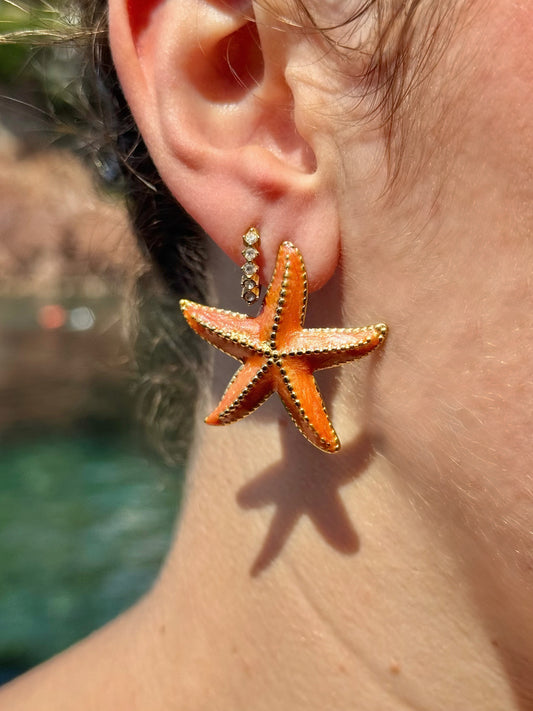 Boucles d’oreilles étoile de mer