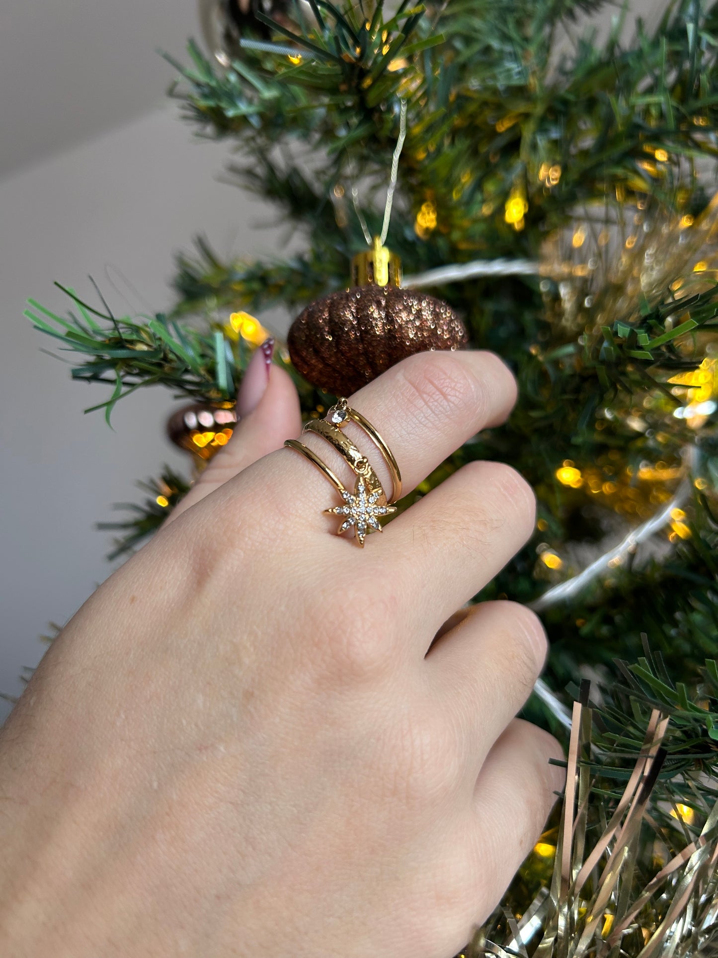 Bague charm étoilée