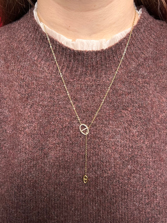 Collier coulissant maille marine