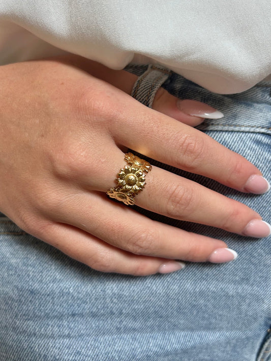 Bague fleuri
