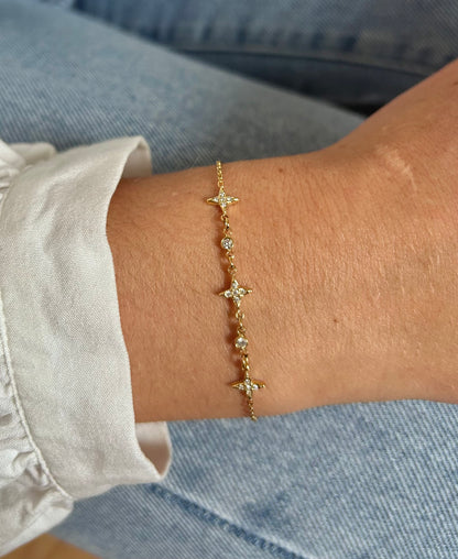 Bracelet délicat étoilée