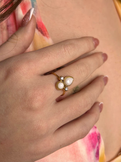 Bague avec pierre naturelle
