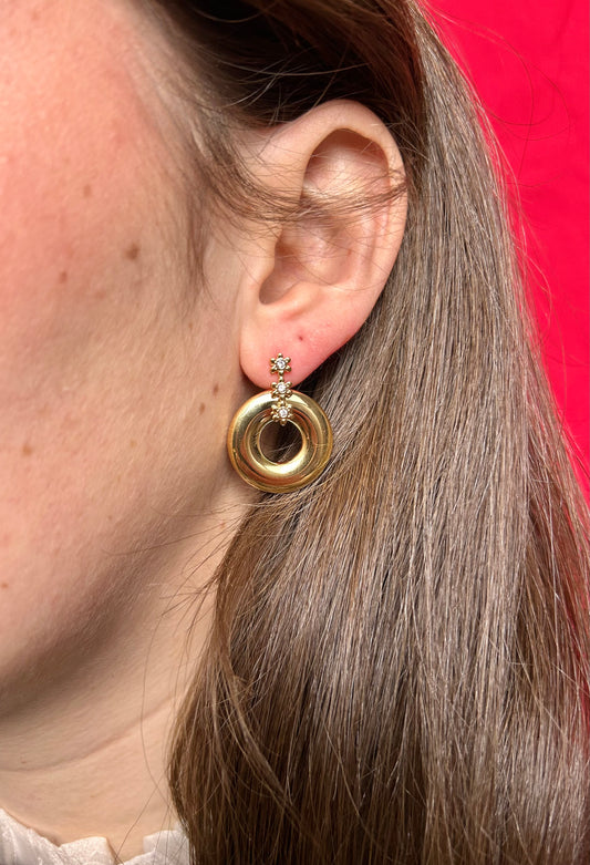 Boucles rondes & strass