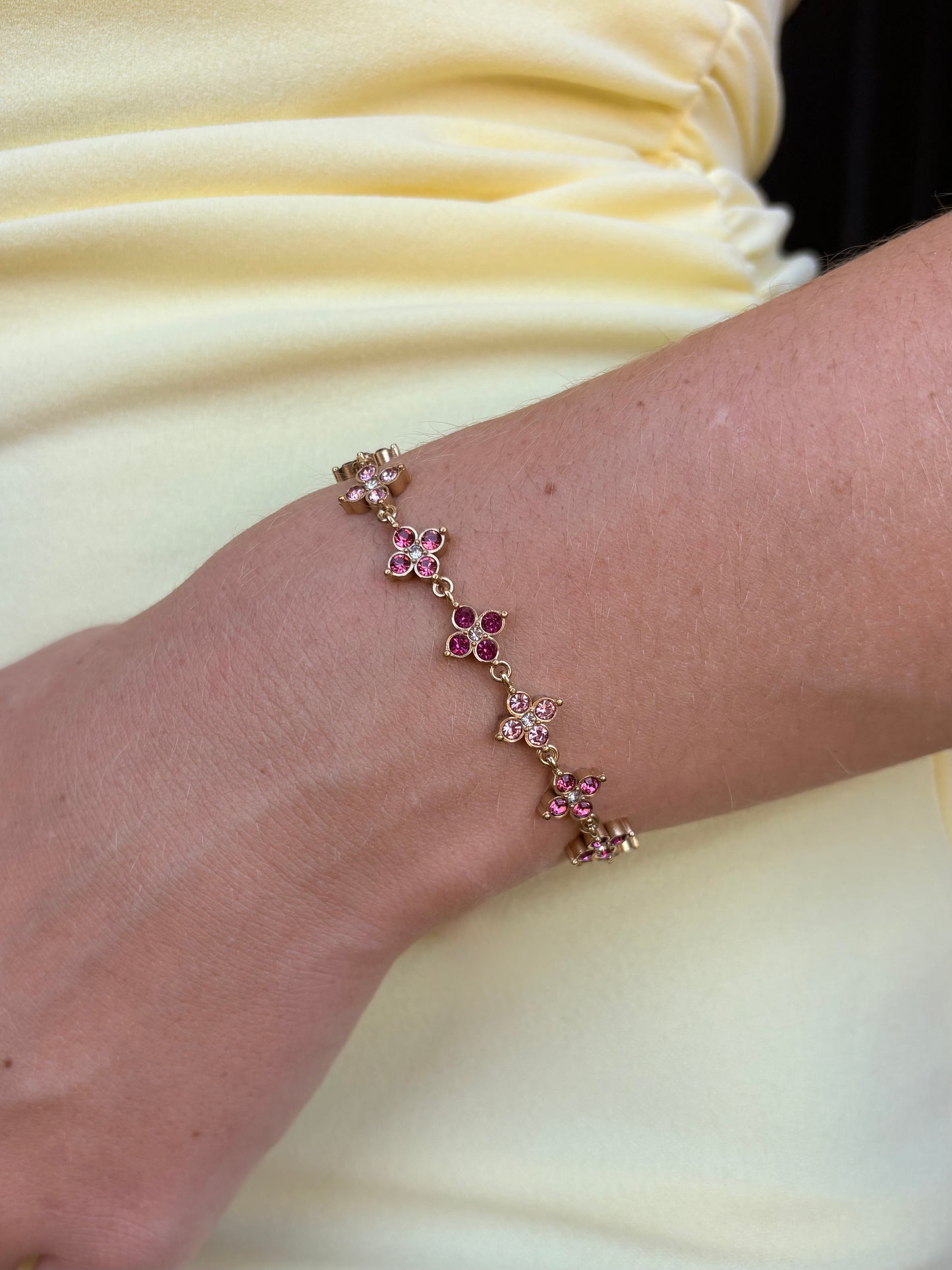 Bracelet trèfle coloré