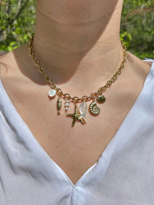Collier Breloques Étoile de Mer