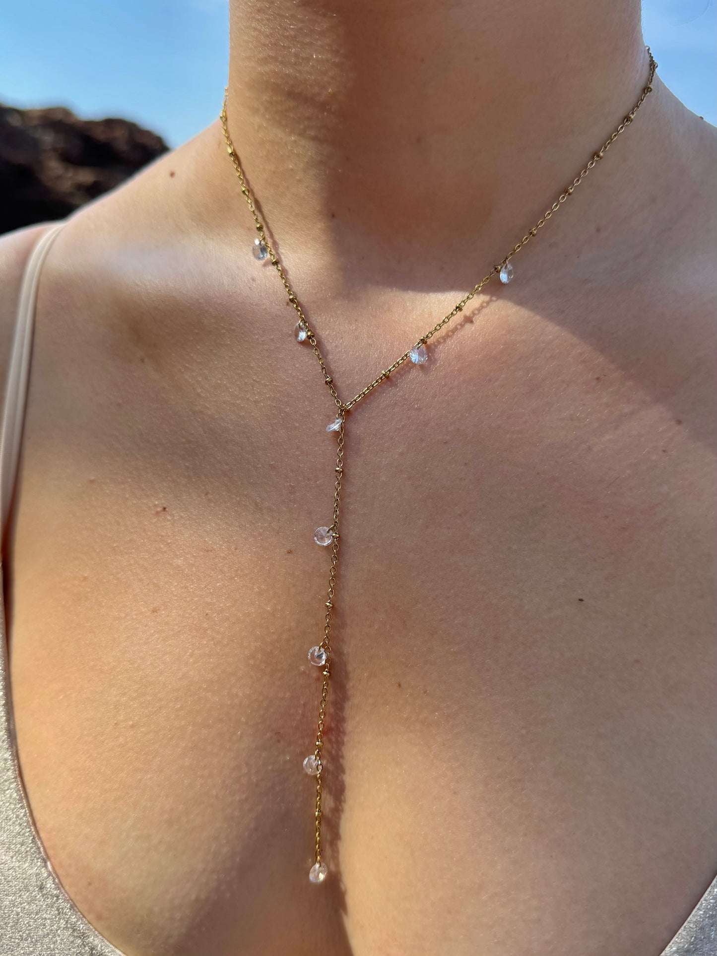 Collier y avec diamants