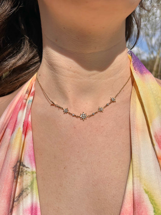 Collier ras de cou étoilée