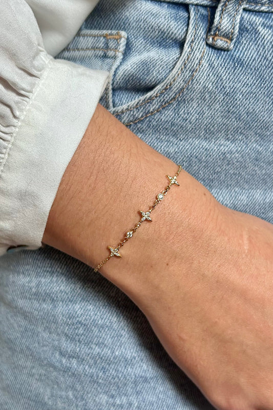 Bracelet délicat étoilée