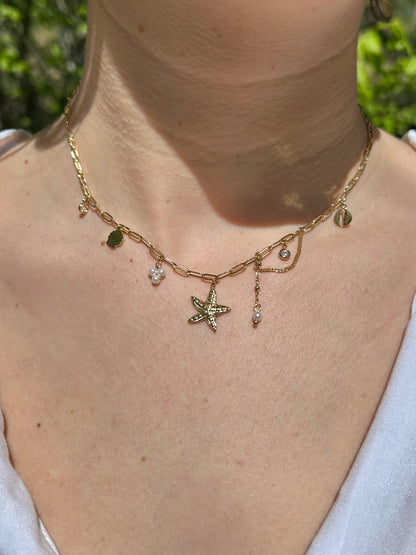 Collier breloques Océan