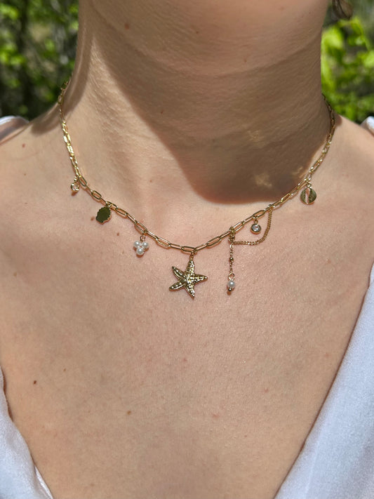 Collier breloques Océan