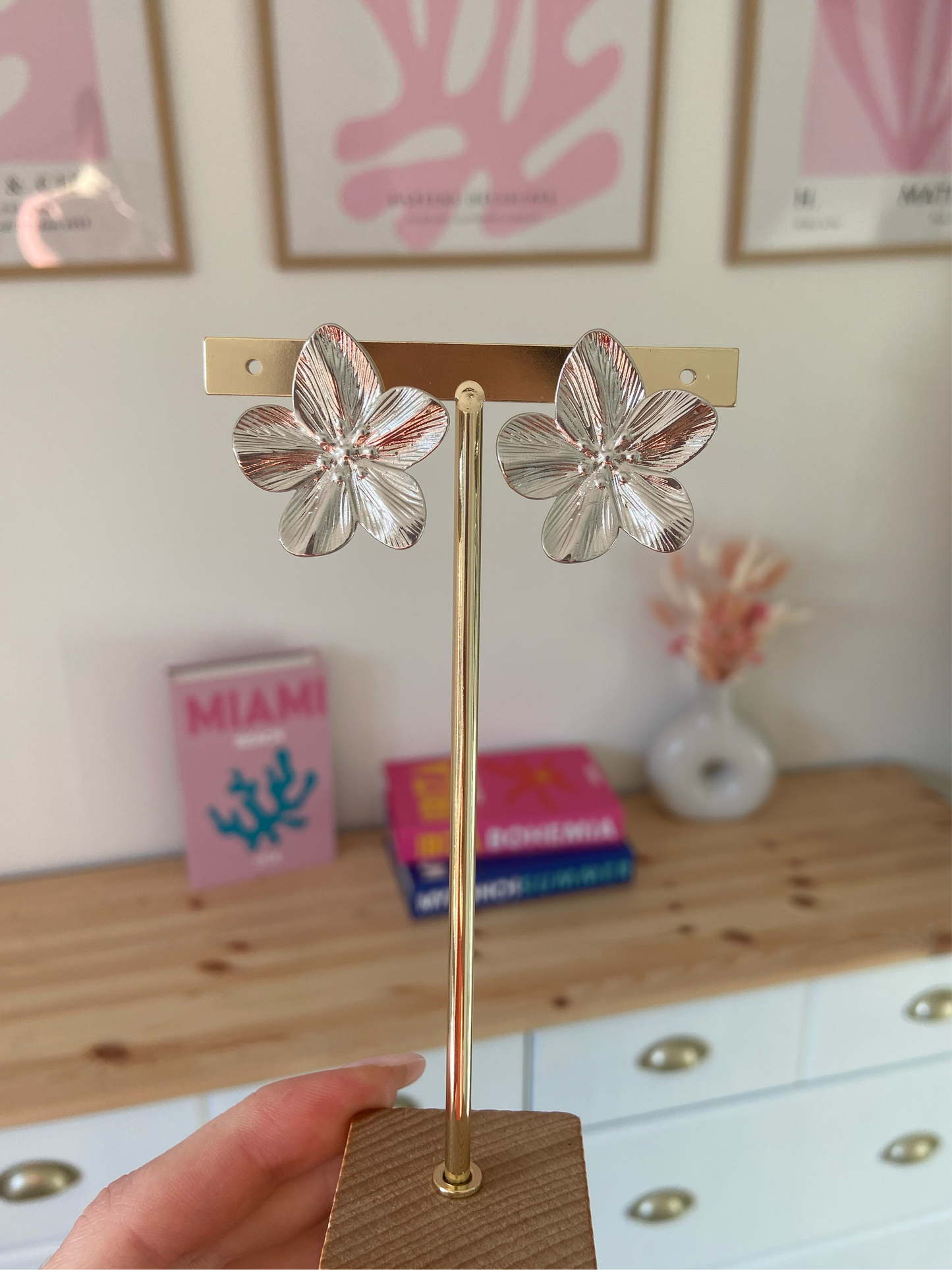 Boucles d’oreilles fleur