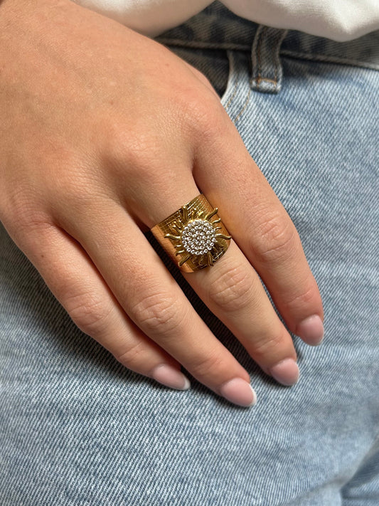 Bague ensoleillée