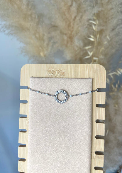 Bracelet rond martelée
