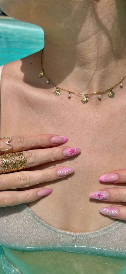 Collier ras de cou soleil