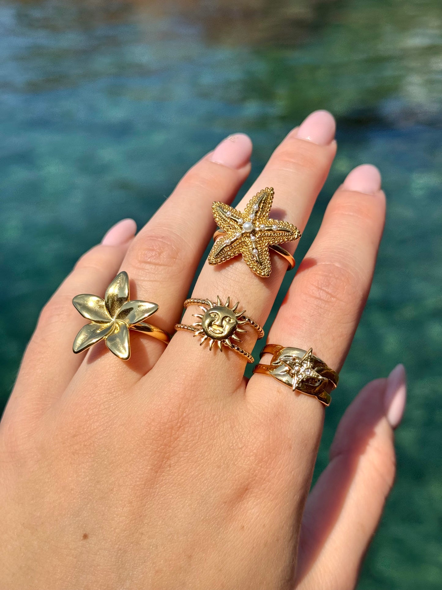 Bague ensoleillée