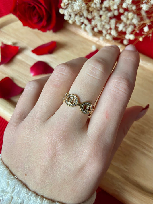 Bague maille marine