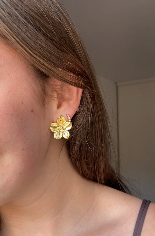 Boucles fleurs à clip