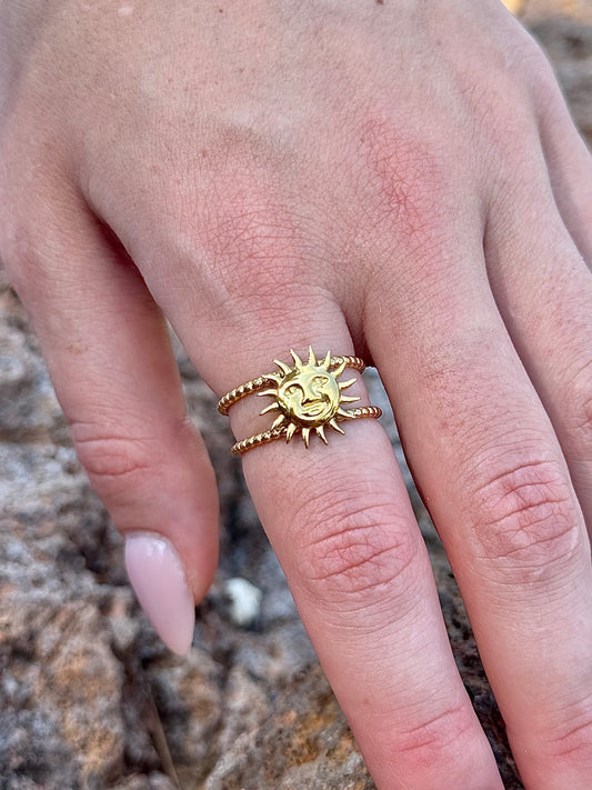 Bague ensoleillée